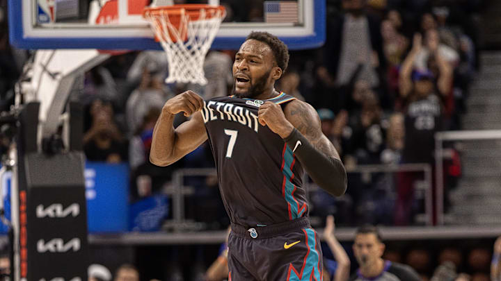Nov 12, 2025; Detroit, Michigan, USA; Detroit Pistons forward Paul Reed (7): David Reginek-Imagn Images Nov 12, 2025; Detroit, Michigan, USA; Detroit Pistons forward Paul Reed (7): David Reginek-Imagn Images