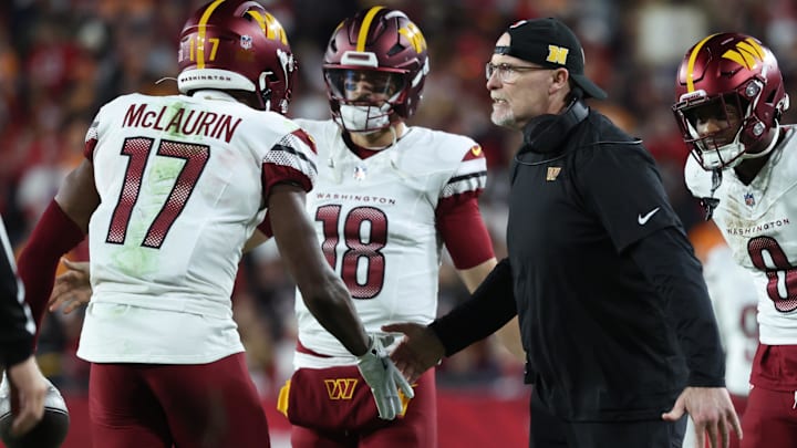 Washington Commanders wide receiver Terry McLaurin and team on Jan 12, 2025.