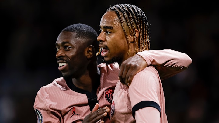 O. Dembélé et B. Barcola - PSG