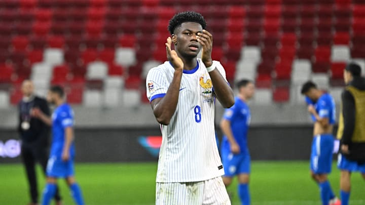 Aurélien Tchouaméni était le capitaine des Bleus ce jeudi soir.
