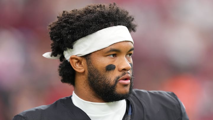 Oct 5, 2025; Glendale, Arizona, USA; Arizona Cardinals quarterback Kyler Murray (1) warms up before their game against the Tennessee Titans at State Farm Stadium. Mandatory Credit: Joe Camporeale-Imagn Images Oct 5, 2025; Glendale, Arizona, USA; Arizona Cardinals quarterback Kyler Murray (1) warms up before their game against the Tennessee Titans at State Farm Stadium. Mandatory Credit: Joe Camporeale-Imagn Images
