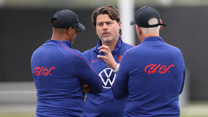  June 17, 2026; Irvine, California, U.S.; U.S. coach Mauricio Pochettino during training.  Mandatory Credit: Kiyoshi Mio-Imagn Images 