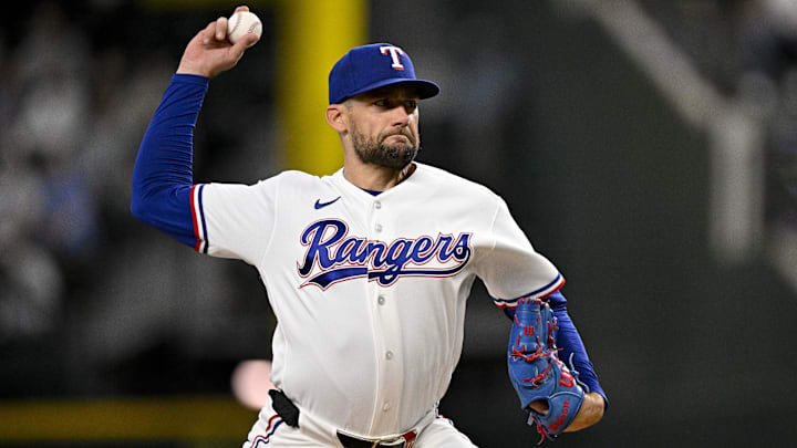 Texas Rangers pitcher Nathan Eovaldi.