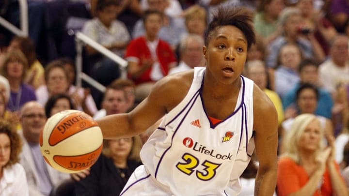 Oct 1, 2009; Phoenix, AZ, USA; Phoenix Mercury guard Cappie Pondexter (23) against the Indiana Fever in the first quarter at US Airways Center. Mandatory Credit: Rick Scuteri-Imagn Images Oct 1, 2009; Phoenix, AZ, USA; Phoenix Mercury guard Cappie Pondexter (23) against the Indiana Fever in the first quarter at US Airways Center. Mandatory Credit: Rick Scuteri-Imagn Images