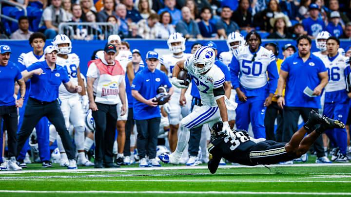 BYU running back LJ Martin against Colorado in the Alamo Bowl BYU running back LJ Martin against Colorado in the Alamo Bowl