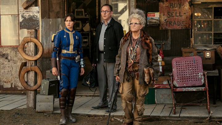 Ella Purnell, Michael Emerson, Dale Dickey in Fallout. Credit: JoJo Whilden/Prime Video © 2024 Amazon Content Services LLC
