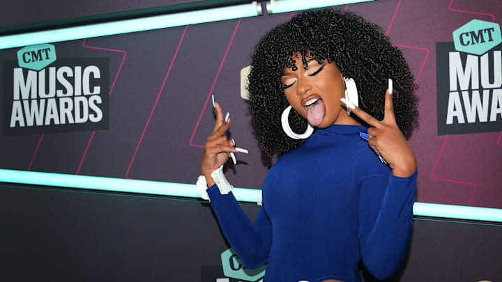 April 2, 2023: Megan Thee Stallion arrives for the CMT Awards