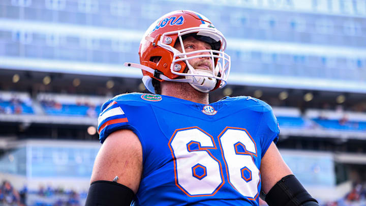 Jake Slaughter returned to Florida for his senior season after being named AP First-Team All-American in 2024. Jake Slaughter returned to Florida for his senior season after being named AP First-Team All-American in 2024.