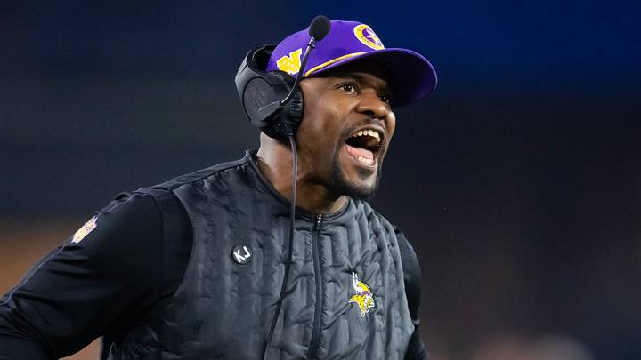 Minnesota Vikings defensive coordinator Brian Flores Minnesota Vikings defensive coordinator Brian Flores