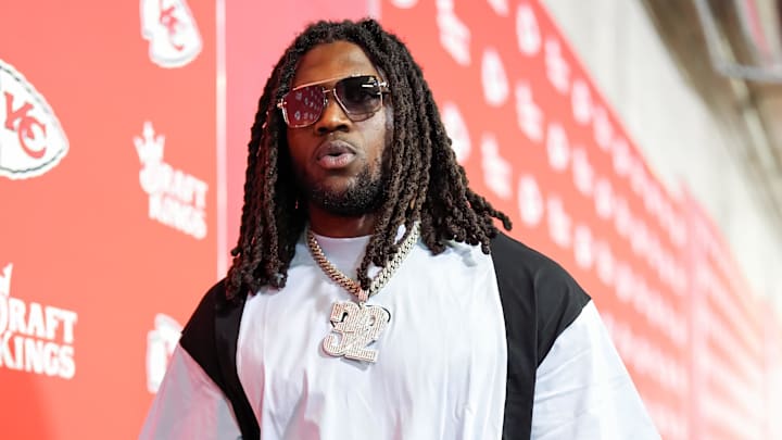 Sep 15, 2024; Kansas City, Missouri, USA; Kansas City Chiefs linebacker Nick Bolton (32) arrives prior to a game against the Cincinnati Bengals at GEHA Field at Arrowhead Stadium. Mandatory Credit: Jay Biggerstaff-Imagn Images Sep 15, 2024; Kansas City, Missouri, USA; Kansas City Chiefs linebacker Nick Bolton (32) arrives prior to a game against the Cincinnati Bengals at GEHA Field at Arrowhead Stadium. Mandatory Credit: Jay Biggerstaff-Imagn Images