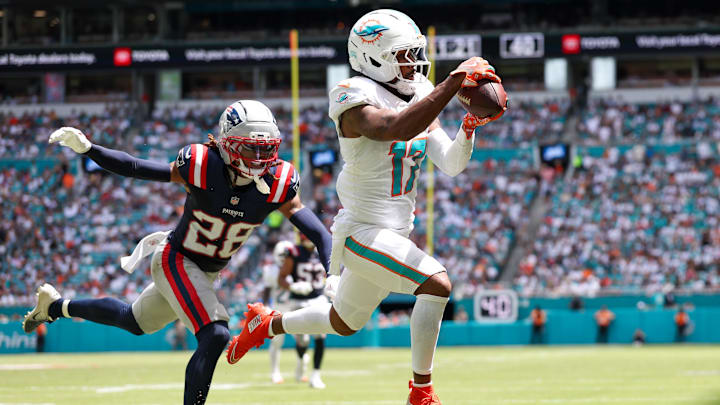 Miami Dolphins wide receiver Jaylen Waddle. Miami Dolphins wide receiver Jaylen Waddle.