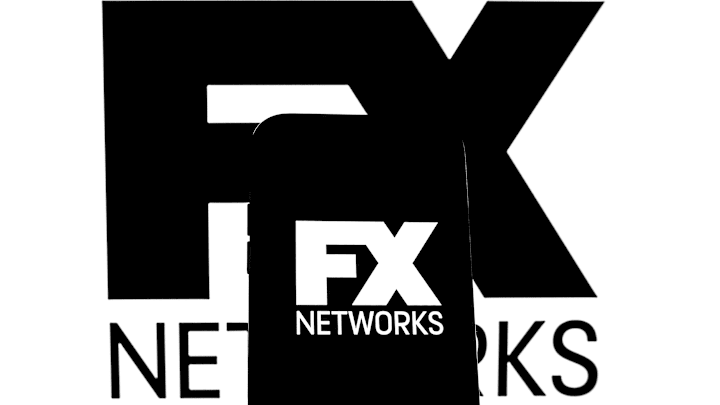 In this photo illustration a FX Networks logo seen displayed...