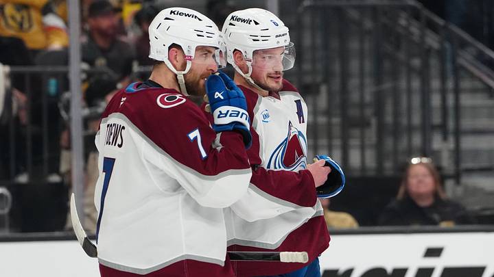 Colorado Avalanche defenseman Devon Toews, defenseman Cale Makar