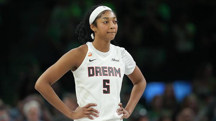 May 27, 2026; Minneapolis, Minnesota, USA; Atlanta Dream forward Angel Reese (5) looks on against the Minnesota Lynx in the first half at Target Center. Mandatory Credit: Jesse Johnson-Imagn Images May 27, 2026; Minneapolis, Minnesota, USA; Atlanta Dream forward Angel Reese (5) looks on against the Minnesota Lynx in the first half at Target Center. Mandatory Credit: Jesse Johnson-Imagn Images