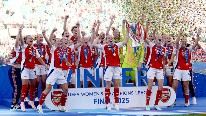 The Gunners achieved European glory