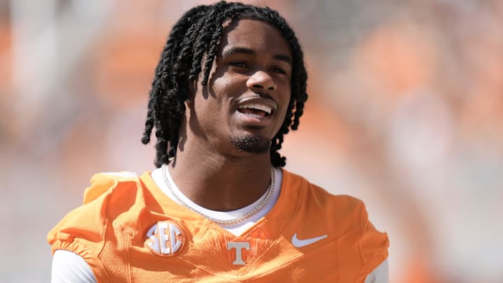 Tennessee defensive back Jermod McCoy (3) before a college football game between Tennessee and UAB at Neyland Stadium in Knoxville, Tenn., on Sept. 20, 2025. Tennessee defensive back Jermod McCoy (3) before a college football game between Tennessee and UAB at Neyland Stadium in Knoxville, Tenn., on Sept. 20, 2025.