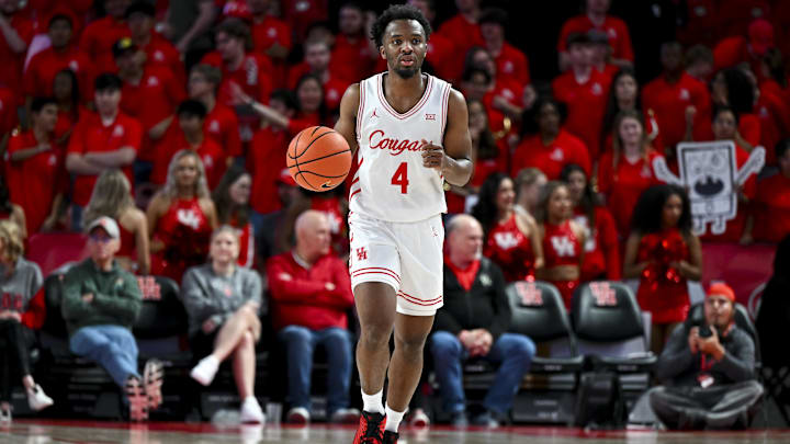 Houston Cougars guard L.J. Cryer (4).