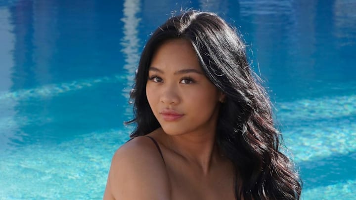 Suni Lee’s SI Swimsuit Photo Shoot Wearing St. Agni Suit