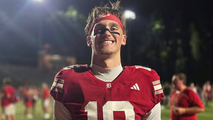 Braxton Rein following a Baylor High School victory Braxton Rein following a Baylor High School victory