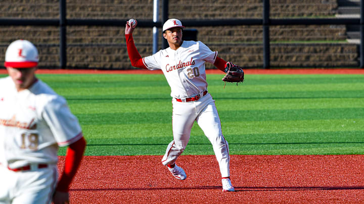 Louisville baseball infielder Jake Munroe