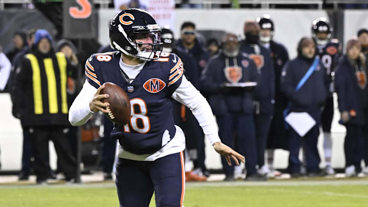 Bears quarterback Caleb Williams was at the center of a wild second half comeback against the Packers in Saturday's NFC wild-card game.