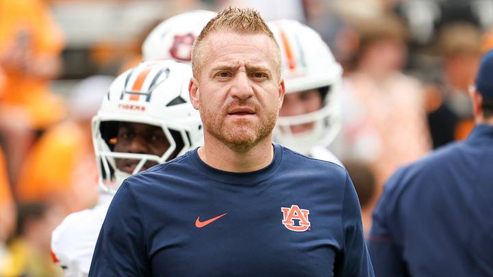 Oct 3, 2026; Knoxville, Tennessee, USA; Auburn Tigers head coach Alex Golesh before the game against the Tennessee Volunteers at Neyland Stadium. Mandatory Credit: Randy Sartin-Imagn Images Oct 3, 2026; Knoxville, Tennessee, USA; Auburn Tigers head coach Alex Golesh before the game against the Tennessee Volunteers at Neyland Stadium. Mandatory Credit: Randy Sartin-Imagn Images