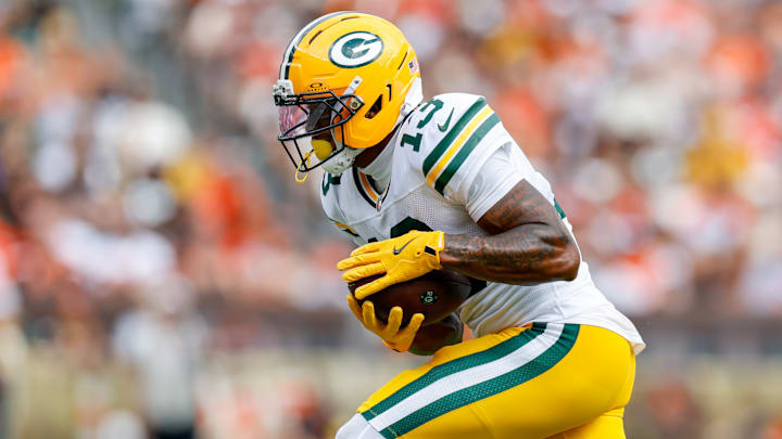 Green Bay Packers wide receiver Dontayvion Wicks