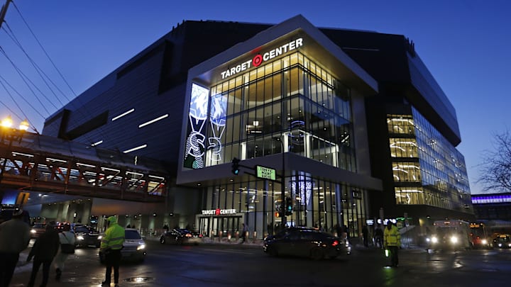 Mar 5, 2019; Minneapolis, MN, USA; Fans enter Target Center to see the Oklahoma City Thunder play the Minnesota Timberwolves. Mandatory Credit: Bruce Kluckhohn-Imagn Images Mar 5, 2019; Minneapolis, MN, USA; Fans enter Target Center to see the Oklahoma City Thunder play the Minnesota Timberwolves. Mandatory Credit: Bruce Kluckhohn-Imagn Images