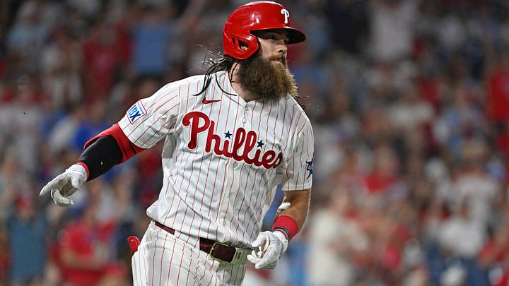 Jun 29, 2026; Philadelphia, Pennsylvania, USA; Philadelphia Phillies left fielder Brandon Marsh (16) celebrates his home run against the Pittsburgh Pirates during the eighth inning at Citizens Bank Park. Jun 29, 2026; Philadelphia, Pennsylvania, USA; Philadelphia Phillies left fielder Brandon Marsh (16) celebrates his home run against the Pittsburgh Pirates during the eighth inning at Citizens Bank Park.