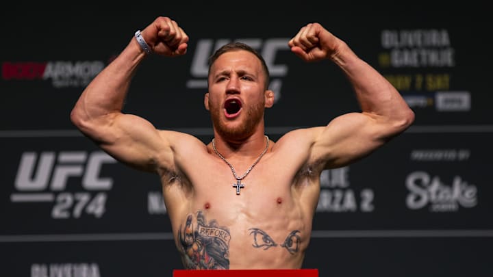 Justin Gaethje weigh-in