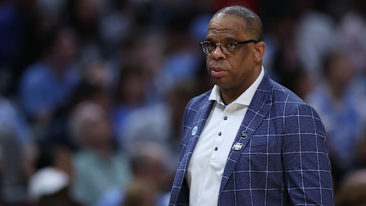 UNC basketball head coach Hubert Davis