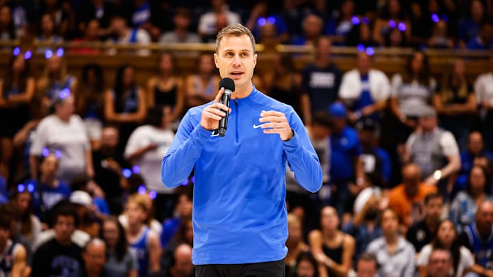 Duke basketball head coach Jon Scheyer