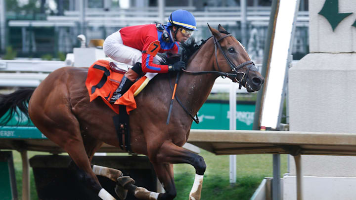 Phileas Fogg, rode by Jose L Ortiz, won the 5th race called the Red Barn at 502’sDay at Churchill Downs. 
April 30, 2024