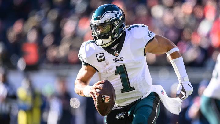 Jalen Hurts and the Eagles will take on the Bears in Chicago on Monday night. Jalen Hurts and the Eagles will take on the Bears in Chicago on Monday night.