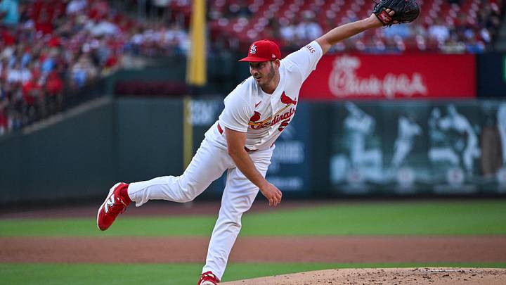 Jun 16, 2026; St. Louis, Missouri, USA; St. Louis Cardinals starting pitcher Andre Pallante (53) pitches against the San Diego Padres during the second inning at Busch Stadium. Mandatory Credit: Jeff Curry-Imagn Images Jun 16, 2026; St. Louis, Missouri, USA; St. Louis Cardinals starting pitcher Andre Pallante (53) pitches against the San Diego Padres during the second inning at Busch Stadium. Mandatory Credit: Jeff Curry-Imagn Images