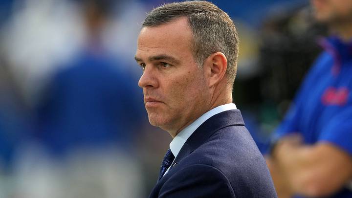 Dec. 8, 2024; Inglewood, California, USA; Buffalo Bills' general manager Brandon Beane reacts during a past NFL game vs. the Los Angeles Rams at SoFi Stadium. Dec. 8, 2024; Inglewood, California, USA; Buffalo Bills' general manager Brandon Beane reacts during a past NFL game vs. the Los Angeles Rams at SoFi Stadium.