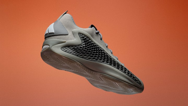 The adidas Anthony Edwards 1 Low "Metal Grey" colorway.