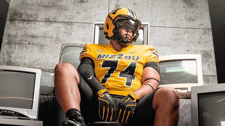 Boonville offensive lineman Braylon Ellison on his official visit to the University of Missouri on Sunday, June 8, 2025. Boonville offensive lineman Braylon Ellison on his official visit to the University of Missouri on Sunday, June 8, 2025.