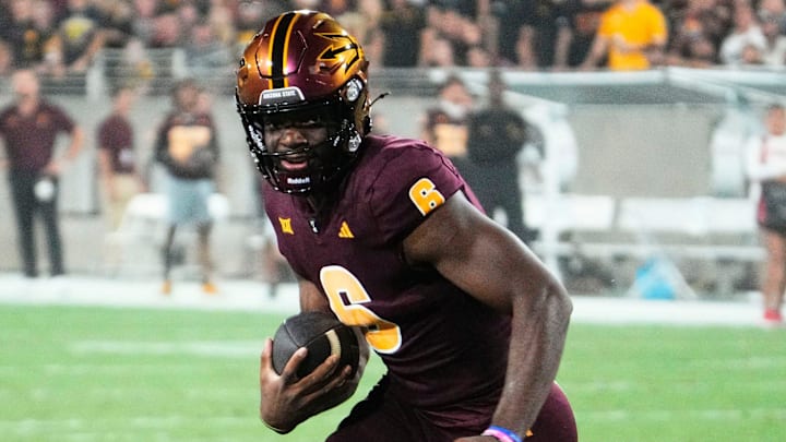 Arizona State Sun Devils quarterback Jeff Sims (6) will make his first start since Sept. 9, 2023 when he was with Nebraska.