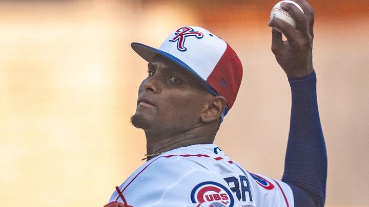 Knoxville Smokies pitcher Edward Cabrera (11) pitches against the Rocket City Trash Pandas during a Minor League Baseball game on Aug. 11, 2026, in Knoxville, Tennessee. Knoxville Smokies pitcher Edward Cabrera (11) pitches against the Rocket City Trash Pandas during a Minor League Baseball game on Aug. 11, 2026, in Knoxville, Tennessee.