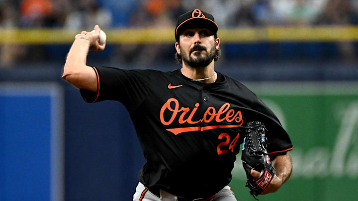 Baltimore Orioles starting pitcher Zach Eflin.