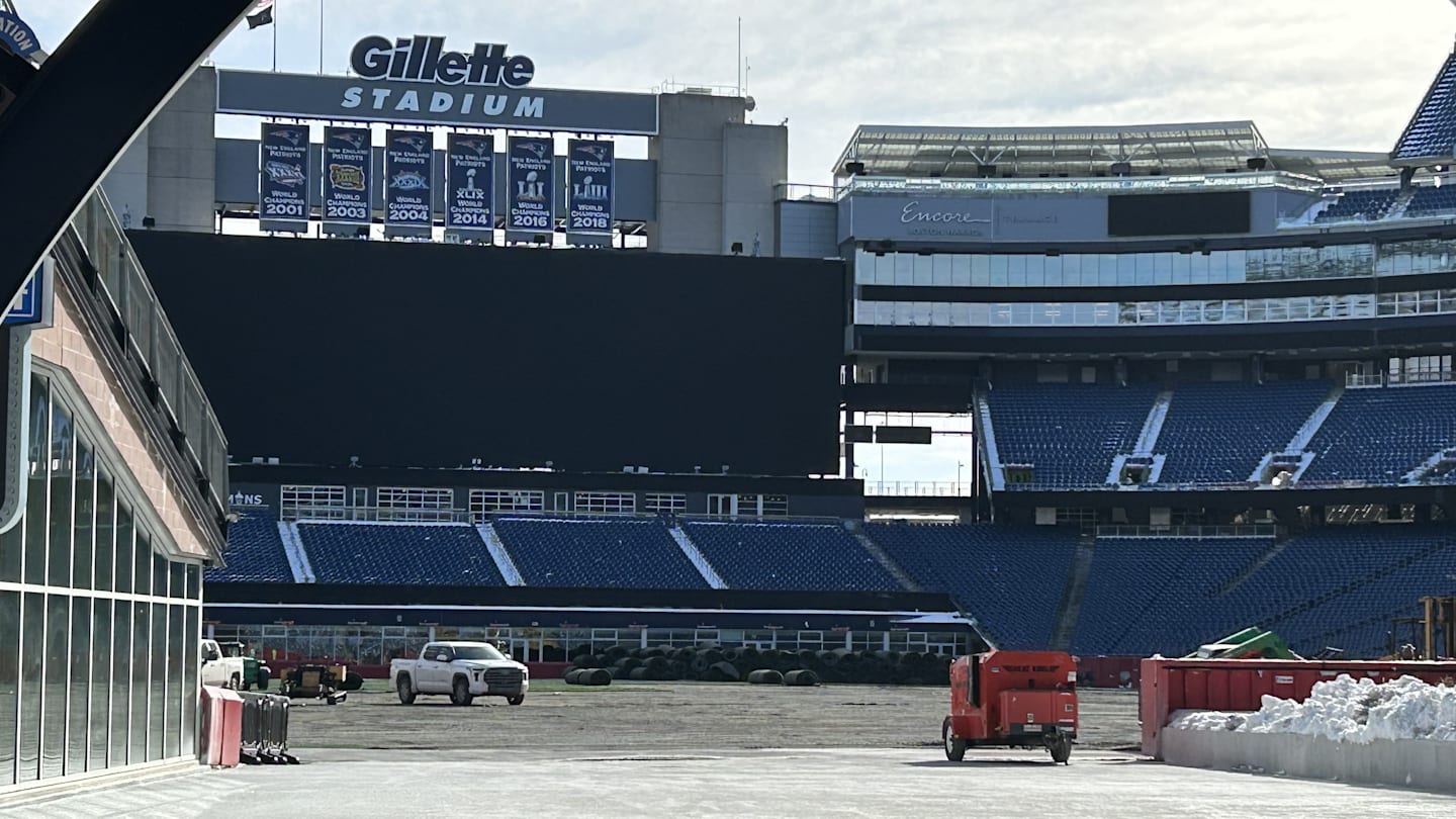 Patriots' Gillette Stadium Undergoes Major Field Renovation