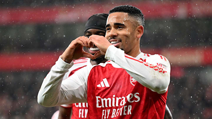 Gabriel Jesus marcou no 4 a 0 do Arsenal para cima do Wigan Athletic