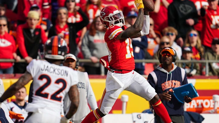 Jan 1, 2023; Kansas City, Missouri, USA; Kansas City Chiefs wide receiver Kadarius Toney (19)