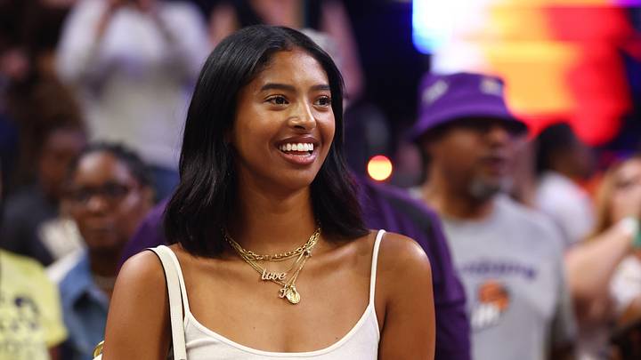 Jul 20, 2024; Phoenix, AZ, USA; Natalia Bryant in attendance of the WNBA All Star Game at Footprint Center. Mandatory Credit: Mark J. Rebilas-USA TODAY Sports Jul 20, 2024; Phoenix, AZ, USA; Natalia Bryant in attendance of the WNBA All Star Game at Footprint Center. Mandatory Credit: Mark J. Rebilas-USA TODAY Sports