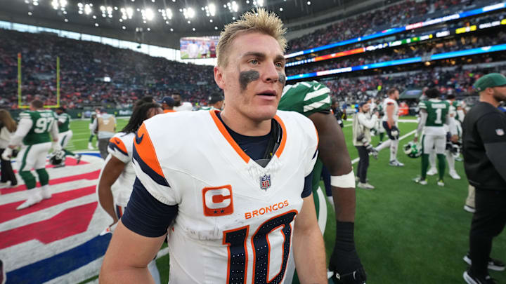 Bo Nix and the Denver Broncos are favored against the Denver Broncos on Sunday.