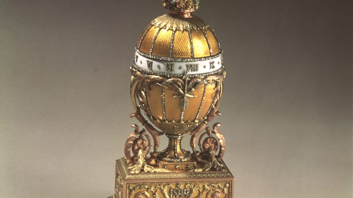 A number of Fabergé eggs owned by the Romanov family (though not this one) disappeared after the Russian Revolution. 