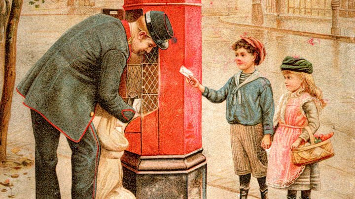 What British mail was like around the time Ewart's postcard was mailed. 