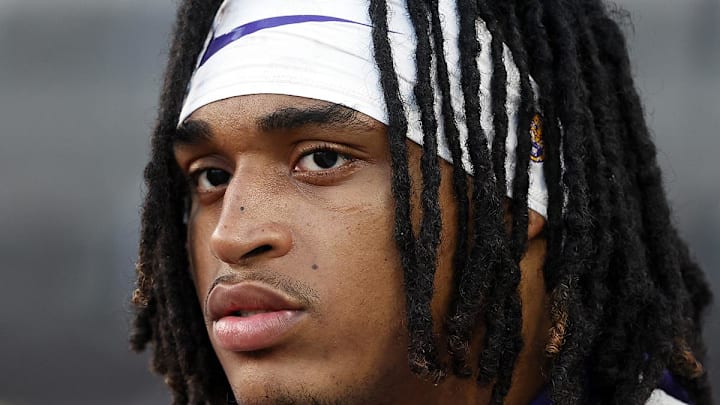 NCAA Football Louisiana State linebacker Harold Perkins Jr.