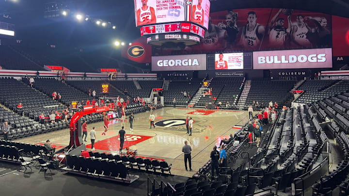Stegman Coliseum prior to Tuesday's game between Alabama and Georgia Stegman Coliseum prior to Tuesday's game between Alabama and Georgia